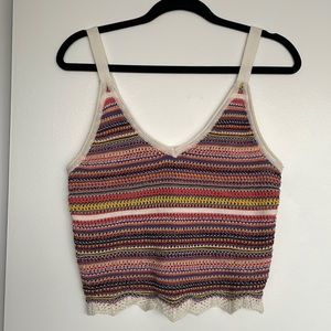 Aqua crochet top